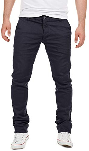 Yazubi - Chino Hose Dustin - Stretch Herren Chinohose - Männer Chino Jeans, Blau (Night Sky 4R193924), W34/L32