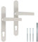 Premium Drückergarnitur DHS 92mm - Schildbreite 32mm, Farbe:Creme RAL 9001, Griffart:Griff-Griff