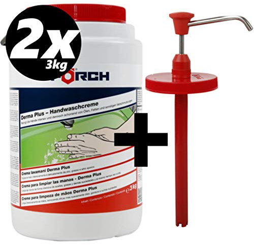FÖRCH HANDWASCHPASTE WASCHPASTE HANDREINIGER DERMA PLUS INKL. SPENDER 3000ml (1)