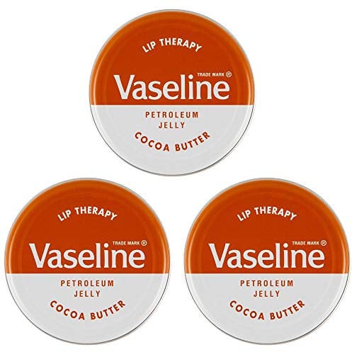 Vaseline Vaselina Bálsamo Labial 20g - Paquete de 3 (3x Manteca de Cacao/Cocoa Butter)