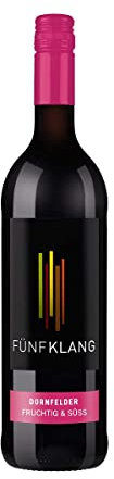 Fünfklang Dornfelder fruchtig und süß QbA, 6er Pack (6 x 0.75l)