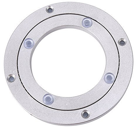 Drehlager aus Aluminiumlegierung, Lazy Susan Hochleistungs Drehlager Runder Esstisch Glatter drehbarer Esstisch(10Inch)