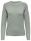 ONLY Damen Basic Strickpullover | Einfarbiger Knitted Stretch Sweater | Langarm Rundhals Shirt ONLRICA, Farben:Mint, Größe:40