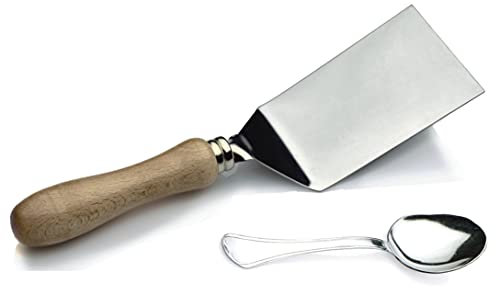 ZASEVES Créations les couleurs dans le cœur – Pelle à lasagne et cuillère à fromage, servi à lasagne et cannellons, produits italiens.