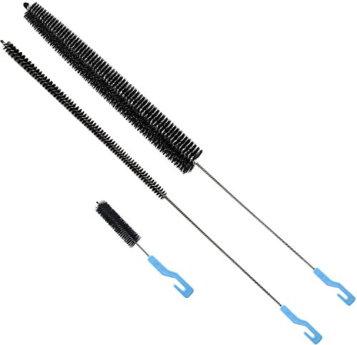 IZSOHHOME Set di 3 spazzole per la pulizia dell'asciugatrice, per asciugatrici, per asciugatrici, per asciugatrici, per bobine del frigorifero