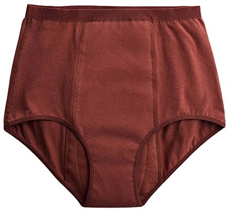IMSEVIMSE Periodenslip High Waist, Brown, Größe XS, heavy flow (1er Pack)