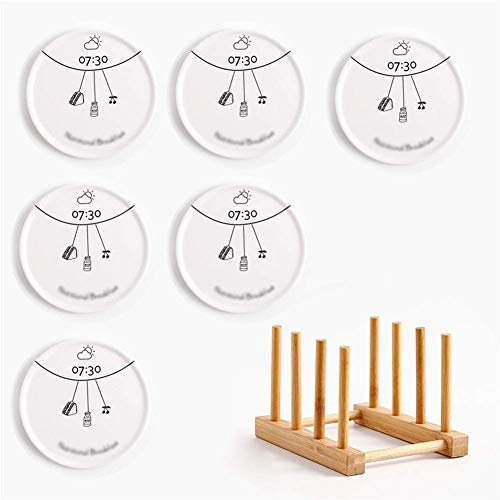 Plastic Placemat,Coasters With Storage Rack Heat Resistant Table Mat Western Restaurant Placemat Bar Table Mat Coffee Cup Mat Place Mats(Color:#3)(#1)