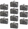 VENO 10 Pack Extra Large Moving Storage Bags with Zips, Heavy-Duty Organizer Tote, Moving Box Alternative, Packing Supplies, Clothes Storage Bin, Tag Pocket for Label, Water-Resistant (Gray, 10 Pack)