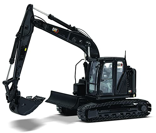 Diecast Masters 85957BK - Escavatore idraulico Cat 315, nero, scala 1:50, da 14 anni, in scatola di latta, adatto ai collezionisti