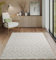 the carpet Everest - moderner Kurzflor Teppich Wohnzimmer Schlafzimmer mit Hoch-Tief-Effekt, 3D Effekt, hohe Flordichte und angenehm weich, Skandinavisches Design, Creme, 140 x 200 cm