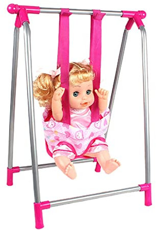 Ditanpu Baby Doll Stroller Set, Doll Stroller Crib High Chair Set | Simulation Nursery Playset, Imaginative Toys, Baby Doll Accessories Of Stroller, Swing, Rocking Chair, Bed, High Chair