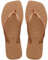 Havaianas Tong Slim Square Logo Metallico, Rosa, 37/38 EU ORO 3738