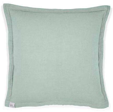 Hutch & Putch Musselin-Sofakissen Adela (Aquamarine)