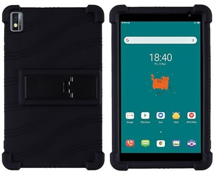 MOOPW Case for Blackview Tab 6 - Soft Silicone Shockproof Stand Rubber Shell Protective Cover for Blackview Tab 6 DK034 Tablet 8 inch
