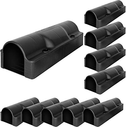 Köderstation Ratten Set Rohr Köderbox 2-10Stk.Garten Mausfalle Mäuse Rattenköderbox Box Rattenköderstation Rattenfalle Kinder- Haustiersicher Koederbox Petigi, Anzahl:10