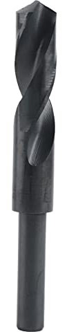 BestAlice Broca de Vástago Reducido de 19 Mm, Brocas Helicoidales Negras de Acero de Alta Velocidad con Vástago Recto de 1/2 Pulgada, Brocas de Carburo para Acero Inoxidable, Metal, Cobre, Plástico Y
