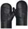Harssidanzar Herren Fäustlinge,Winter Warme Echtleder Schaffell Shearling Pelz Gefütterte Fäustlinge Handschuhe KM055EU,Schwarz,Größe L
