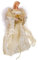 Alipis Weihnachtsbaumspitze Engel Baumkronenfigur Dekoration Kleine Engelsstatue Weihnachtsbaumschmuck Dekorativer Baumstern Für Weihnachten Urlaub Party Heimdekoration Golden