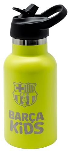 Botella Termo Fútbol Club Barcelona Runbott Barça Kids 350ml Color Lima, Bebidas Frías 24h y Calientes 12h | Producto Oficial.