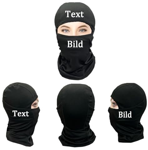 Personifizieren Balaclava Herren Skimaske für Kinder & Damen Sturmhaube Motorrad Sommer & Winter Fahrrad Benutzerdefinierte Schwarz Blau Skimaske
