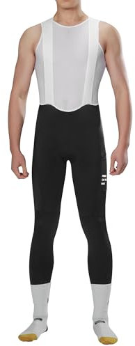 INBIKE Bib Hose Pants Fahrradhose Trägerhose Herren Lang Gepolstert Rennradhose Radlerhosemit 3D Sitzpolster Einer Tasche Atmungsaktiv Hochelastisch,XL