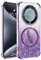 XINYEXIN Funda Glitter para Honor Magic 5 Lite 5G / Magic5 Lite 5G, Carcasa Antigolpes TPU Transparente Bling Brillante Brillo Ultradelgado Slim Bumper Case - Viola
