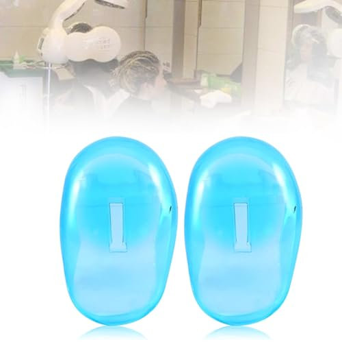 OQKAHIV 1 paire Cache-oreilles pour coiffure : protège-oreilles en plastique imperméables pour coiffeurs et usage à domicile, Bouclier d'oreille de teinture de cheveux et protection pour la douche