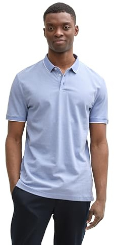 Tom Tailor T-Shirt mit V-Ausschnitt, Berry red Regular Stripe, XS