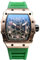 rorios Herren Quarz Uhr Mode Tonneau Armbanduhren Leuchtend Analog Uhr Freizeit Sport Herrenuhren für Männer mit Datum Kalender Roségold Grün
