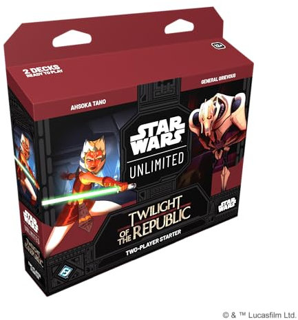Star Wars: Unlimited TCG Twilight of the Republic ZWEI-SPIELER-STARTER –Schnelles Trading Card Game für Kinder und Erwachsene, Alter 12+, 2+ Spieler, 20 Minuten, von Fantasy Flight Games, Englisch