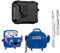 LEWOTE Custodia protettiva 3 in 1 compatibile con Apple AirPods 3 in 1 con kit di pulizia e portachiavi (borsa Stitch)