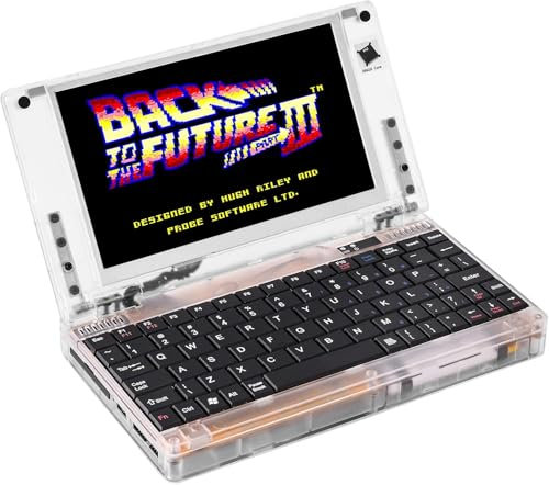 Retro Pocket 386 CPU XT PC Laptop Computer, Mini Laptop Compatible con Windows3.1 MS-DOS System, Scheda Audio OPL3, Scheda Grafica VGA, Schermo LCD Mouse Integrato Portatile Notebook Computer