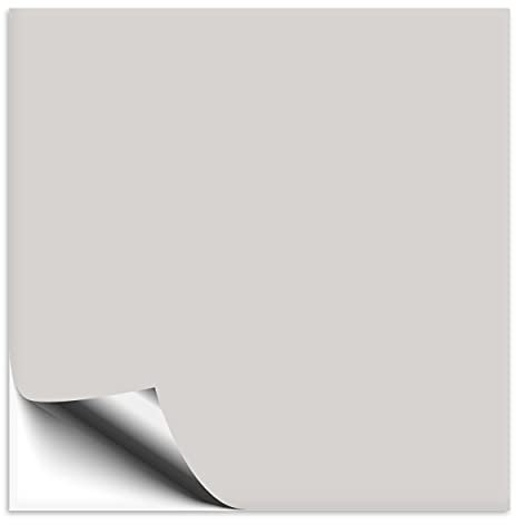 100 Stück Fliesenaufkleber 10x10 cm hellgrau glänzend, selbstklebende Fliesenfolie für Küche & Bad, mit Aufkleber Fliesen einfach überkleben
