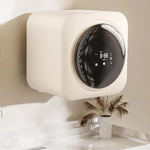 Generic Sèche-linge ventilé de 3,5 l – Mini séchoir compact avec baignoire en acier inoxydable pour appartements et petits espaces, machine à laver automatique 170 W
