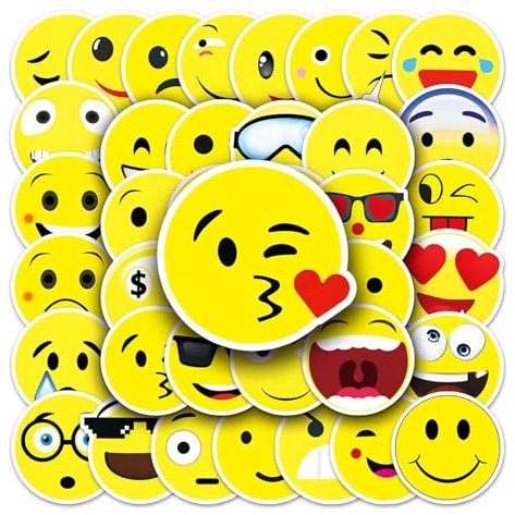 50 Emoji Graffiti Aufkleber Cartoon Kinder Aufkleber, DIY Skateboard Handy Fall wasserdichte Aufkleber