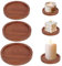 AYSYR Lot de 3 Plateau à Bougies,Support Bougie Décoration de Table,Supports pour Bougies Piliers Plateau Decoratif Bougie Ø 7.1 cm,8 cm,9 cm,Peut Être Utilisé comme Dessous de Verre
