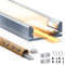 Profilé Alu pour Ruban LED 1m 6 Pièces, Rail LED avec Diffuseur LED Blanc Opale, profilé led encastrable/apparent pour un Éclairage Doux et Homogène, Compatible Bandes led ≤12 mm (SL05, 1M 6 pièces)