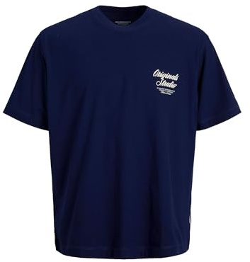 JACK & JONES Men's Jornorrebro Typo Tee Ss Crew Neck Sn Jnr