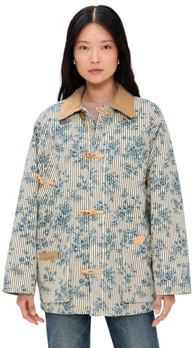 HUNTER BELL Women's Barn Jacket, Cornflower Toile, L
