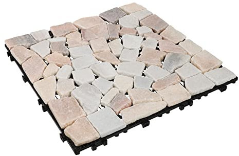 SHINEOFI Steinfliesen Zum Verbinden Natursteinfliesen Für Bodendecks Bodensteinfliesen Haushaltsbedarf Zum Verbinden Von Fliesen Für Drinnen Und Draußen