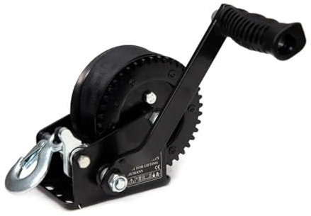 JHXHFJXZ Manual Winch Expert Small Winch 500KGS Hand Winch Belt Strap Webbing With 3 Times Breaking Strength Precisely Control the Movement