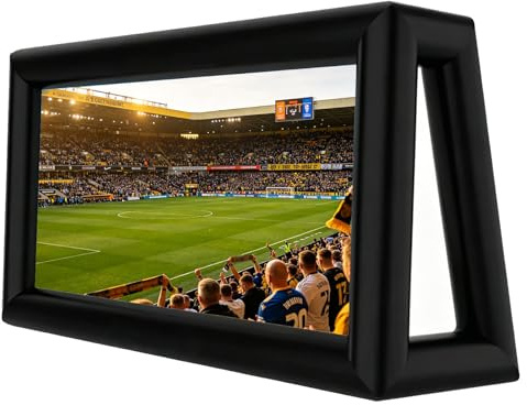 Inflatable Projector Screen | 10Ft Outdoor Movie Screen | Airtight Inflatable Screen for Garden & Backyard | Easy Setup Portable Projector Screen for Camping & Party(11ft)