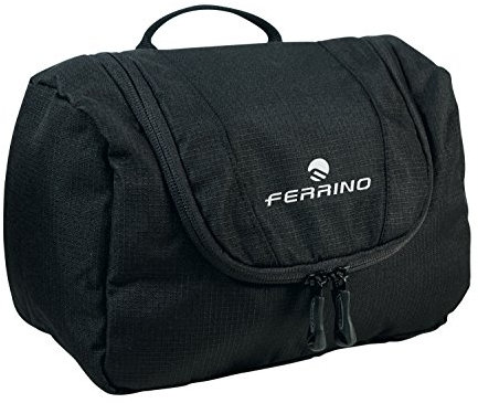 Ferrino Cosmetic Necessaire, Dufflebag da Viaggio Unisex, Nero, 23x12x15 cm