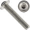 OPIOL QUALITY® Linsenkopfschrauben mit Flansch und Innensechskant ISO 7380 M8x60 mm aus Edelstahl A2 V2A (50 Stück) Flachkopfschrauben Vollgewinde Flanschschraube Rostfreier Edelstahl