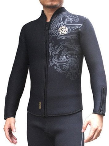 PAWHITS Wetsuit Top 5mm Long Sleeve Thermal Neoprene Wetsuit Jacket for Men Women
