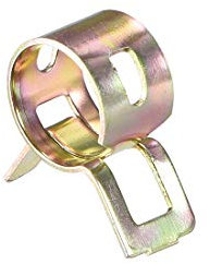 sourcing map 9mm 11/32inch Spring Band Type Action Fuel/Silicone Vacuum Hose Pipe Clamp Low Pressure Air Clip Clamp 10pcs