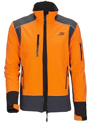 PSS Softshelljacke X-treme Shell Orange/Grau Größe M