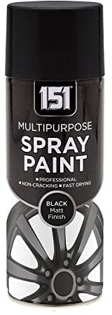 400ml Professional Quality Fantastic Finish All-Purpose Interior Exterior Household Spray Paint for Wood Metal Plastic Ceramics & More (Black Matt)