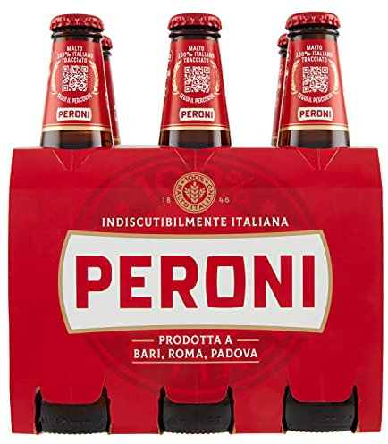 Peroni Birra Italiana in bottiglia, Pacco da 6 x 330 ml