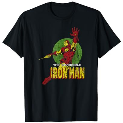 Marvel Iron Man Distressed Floating Portrait T-Shirt